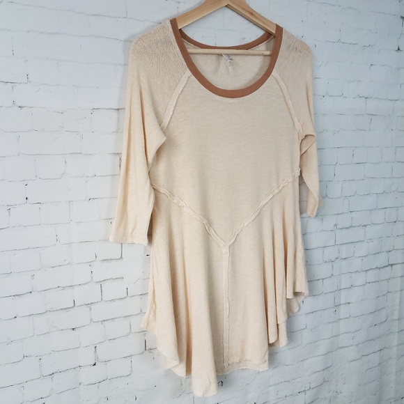 Intimately Free People Womens Top Size M Beige - Picture 2 of 8